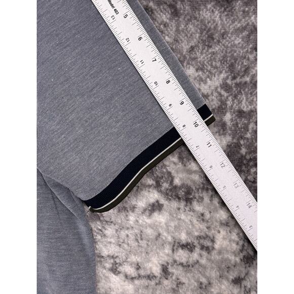 Ted Baker Polo Shirt 6 / 2XL Mens Blue Contrast Collar Short Sleeve - Picture 5 of 8